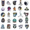 50Pcs/Lot cartoon creative universe space astronauts sticker Graffiti Kids Toy Skateboard car Motorcycle Bicycle Sticker Decals Wholesale