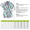 Camisas casuais masculinas camisa havaiana de manga curta top machwear modela estampada blusa de praia Hawaii Shirtsmen's