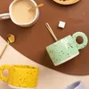 Kupalar yaratıcı kahve fincanları seramik süblimasyon kahvaltı espresso kişiselleştirilmiş moda tazas desayuno orijinal sofra takımı