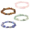 Irregular Natural Crystal Stone Strands Charm Bracelets For Women Men Handmade Beaded Party Club Decor Jewelry