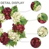 Dekorativa blommor kransar främre dörr girland 50 cm röd vit sommar bondgård hej handgjorda druvor f5a4 dekorativ