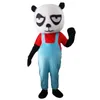 Björn panda maskot kostym söt björn tecknad utseende med riddare uniform vuxen fancy tema mascotte karneval kostym