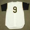 GlnC202 Pittsburgh Vintage Baseball Jersey 9 BILL MAZEROSKI 1966 10 JIM LEYLAND 1992 HEBNER PAGAN OTT ALLEY 15 DOUG DRABEK CLINES 16 AL OLIVER 1969