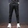 Herrenhose, Jeans, Overalls, Herren, 6 Taschen, Militär, Schwarz, lässig, Denim-Hose, schmal, Bleistift, Herrenmode, Herren Drak22