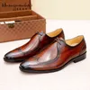 Nxy Dress Shoes Guangzhou Men S Shoes Business Dress Leather Round Head Lace Up British Style Low Low Top Derby Men 220804