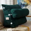 Almofada/travesseiro decorativo Comfort Velvet Wedge Cedge lendo grande sofá grande à cama Suporte lombar Backrest Back Rest Rest Allear