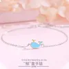 Link Chain Whale Bracelet Vrouw S925 Sterling Silver Tide Net Red Student Koreaanse versie Simple Ins Niche Design JewelryLink