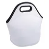 Sublimation Blanks Reusable Neoprene Tote Bag Party Supplies handbag Insulated Soft Lunch Bags With Zipper Design For Work & School SN4712