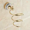 Bath Accessory Set Antique Bathroom Pendant Gold-plated Blue And White Porcelain Hardware Wall Mounted Crystal ProductsBath