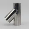 Manifold & Parts 1pcs 304 Stainless Steel Sanitary Grade Type Three-way Welded Pipe Universal Exhaust Muffler Connection Fitting