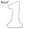 Chains Stainless Steel Halskette Male Collier Box Chain Necklace For Men Women 3/4/5mm Square Rolo Shiny NecklacesChains