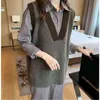 Women's Sweaters 2021 New Women Cashmere Knitted Sweaters Vest Long Vest Autumn Winter Sweater Vests Slim Sleeveless Casual Female Tops J220915