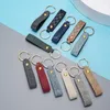 Fashion Woven PU Leather Keychain Business Gift Key Chain Men Women Car Key Strap Waist Wallet Keyrings