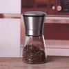 Mills 1Pc Stainless Steel Pepper Grinder Spice Herp Glass Hand Grinding Bottle Kitchen Gadget Worker Inventory Wholesale