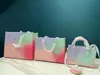 HH Designer Onthego Tote Bag M59856 Pastel Prestons Monograms Pattern Pattern Patterns Handbags Luxury Handbag Women Crossbody على 25 سم 33 سم 39 سم