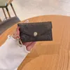 Unisex bag card holder Wallet Female Designer Luxury handbags Leather Key Holder Wallets Fashion Woman men Purses Short mini bags purse Keychain
