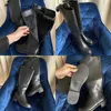 Kvinnor Stövlar Vinter varm sexig Overtekee Boots Fashion Buckle Black Long Boots Flat Female Shoes Big Size 3641 Footwear 220815