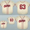 XFLSP GLAA3740 1963 Billings Mustangs Baseball Jersey Любой игрок или номера сшит новые двойные мужские мужчины, женщины молодежи