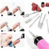 1 set di diamanti ruotano lime per unghie elettriche taglierina per cuticole mola punte da trapano per unghie carta vetrata pedicure manicure pulizia levigatrice accessori