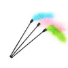 Cat Toys Colorful Random Colour Plastic Feather Funny Mice Shape 20 X 10cm False Mouse Pet Products Bottom Sucker ElasticCat