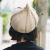 Caprinhas de malha de acrílico coreano Mulheres meninas beanias de malha de bebê chapéu de inverno Moda quente chapéus unissex de capa adulta