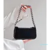 أكياس مسائية حقيبة نساء الأزياء TPU رفرف سلسلة مقبض الصلبة سحاب الكتف الكتف Pures و Crossbody الفتيات