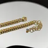 Moda nova projetada Charme senhoras colar Pulseiras ocas letras G com diamantes 18K banhado a ouro pulseira feminina Designer Je225g