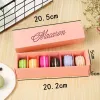200pcs 6 cores Macaron Packaging Wedding Candy Container Favors Gift Laser Paper Boxes 6 Grades Chocolates Box Cookie