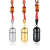 Pendant Necklaces Long Rope Chain Empty Design Men Storage Bottle Urn Pet Ash Fashion JewelryPendantPendant
