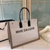 Top quality Women handbags Rive Gauche Tote shopping bag handbag famous fashion linen Large Beach bags luxury designer travel Crossbody Shou