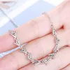 Anhänger Halsketten Utimtree Koreanische Geometrische Schlüsselbein Kette Halskette Für Frauen Mädchen Geburtstag Geschenk Weiß Gold Farbe Asymmetrische Schmuck Anhänger