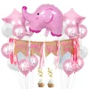 Decorazione per feste Amawill 6 mesi Decorazioni di compleanno per ragazzo È la mia metà Striscione di juta 1/2 Palloncini elefante Anno Cake Topper