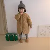 Down Coat Winter Children Fashion Casual Midlength Quiltade Coats Boys and Girls Thick Warm Long Trench Ytterkläder 220826