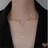 Chokers 925 Sterling Silver Cute Shiny Star Choker Drop Charm Necklaces Charming Woman Wedding Party Birthday Jewelry Christmas Gift GC1296