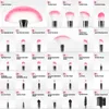 NXY Makeup Brushes 32pcs Pro High Quality Natural Synthetic Hair Eye Shadows Lipstick Powder Brush Set Tools Kit Pink 0406