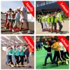 4 People Giant Footsteps Children Outdoor Sports Toys Game Training Equipment For Kids Adults Teamwork Games Interactive Toy 220621