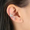 Clip-on & Screw Back Fashion Charm Sparking Cz Multi Butterfly No Piercing Adjust Ear Cuff Clip On Earrings 2022 Christmas Gift Jewelry For