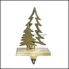 Party Decoration Metal Snowflake Snowman Christmas Tree Elk Socks Hanging Creative Geometric Zinc Alloy Pretty Drop Delivery 2021 Event Su