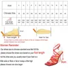 Sandaler kvinnor mode sandaler sommar nytt all-match ord med öppna höga klackar kvinnlig stilett 220309