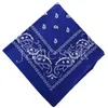 Mouchoir Polyester nouveauté Double face Bandanas Cowboy Bandana mouchoirs Paisley impression tête écharpe DE687