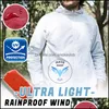 Ogenomtränglig regnjacka män Kvinnor Coat Casual Windproof Tra-Light Bevis Windbreaker Environmental 220217 Drop Leverans 2021 Raincoats Gear H