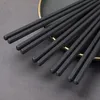 500Pair Black Chopstick Restaurant Durable Japanese Chopstick-Sushi Black-Alloy Chopsticks Chinese Food SN4576