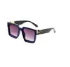 Sommer hohe Qualität berühmte Sonnenbrille übergroße flache Oberseite Damen Sonnenbrille Kette Frauen quadratische Rahmen Modedesigner mit Schattierungen Sonnenbrillen