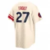 Camisas de beisebol Mike Trout Jersey Shohei Ohtani Jo Adell Taylor Ward Anthony Rendon David Fletcher Gio Urshela Jared Walsh Moniak Patrick Sandoval Tyler Anderso