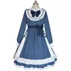 Hand Made Lace Stitching Lolita Dress Fashion Female Japanese Style Cute Ruffles With Bow F2204 Casual Dresses