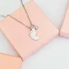 Pendant Necklaces Cute Baby Foot Necklace Stainless Steel Feet Diy Your Name Gift For Kid Mother Day GiftPendant