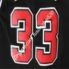 Retro # 23 Michael 45 91 Rodman 33 Pippen Jerseys Blanc Red Black Stripes cousu chemises de basket-ball Fast SH Jerseys