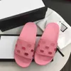 2022 Designer Slides Pantofole da donna da uomo con sacchetto per la polvere originale con stampa di fiori scarpe con plateau in pelle Moda estate di marca di lusso