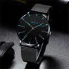Wristwatches Minimalist Men Fashion Watches Simple Business Mesh Belt Quartz Ultra Thin Sport Casual Luminous Needle 220419