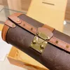 حقيبة جذور جولة حقيبة يد حقيبة crossbody جلد طبيعي الكلاسيكية l إلكتروني المسامير المعدنية s-lock برميل محفظة للإزالة قابل للتعديل حزام الكتف سلسلة الأجهزة